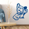 Wall decal Dog Hello Frenchie wall decoration for a child's room for a dog lovers