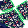 Psiakrew dog bandana, tied handkerchief, Christmas motifs, pompoms
