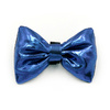 Shimmering Glossy Blue bow tie for a dog; carnival New Year's Eve decorative bow Psiakrew