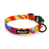 Dog Collar Tie Dye Psiakrew 2.5 cm 1"  wide, black fittings