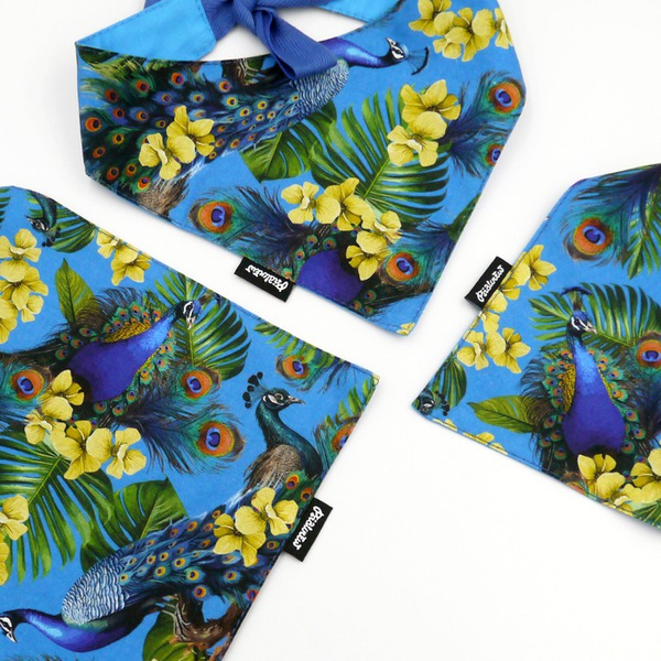 Peacock's Eye Psiakrew Bandana, gebundenes Taschentuch, Baumwollschal