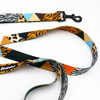 Dog Leash Wild Animals Psiakrew width 2.5 cm, 1"  wide, black snap hook 6 cm