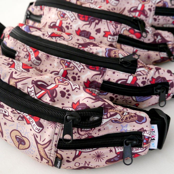 Fanny Pack Hip Bag Dog Tattoo, Bum Bag Psiakrew