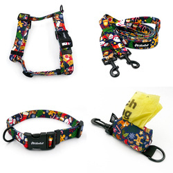 ACCESSORY KIT. Medium dog. Psiakrew Winter is Coming Series; Collar, Harness, Leash, Pouch