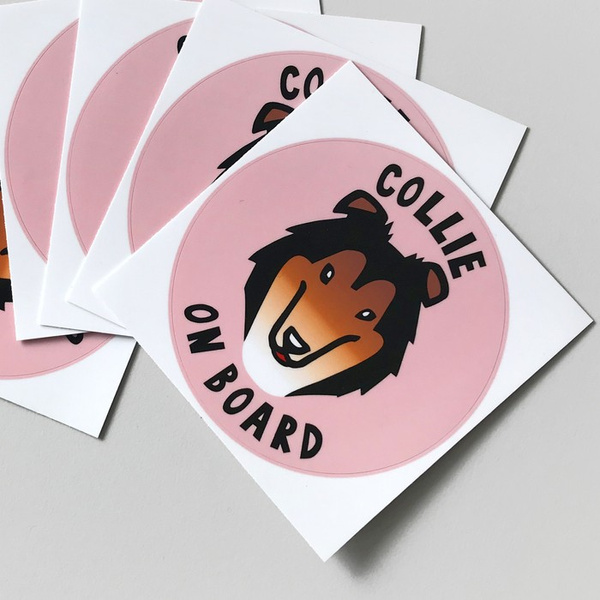Collie Dog Sticker for Car Bumper Auto Moto Car Body Rear Window
