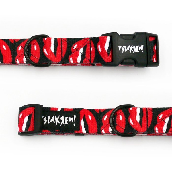 Dog Collar Psiakrew Lipstick, 2 cm 0.78" wide, for smaller dogs