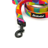 Walking leash for Dog Kaleidoscope Psiakrew, width 2 cm, black snap hook 6 cm