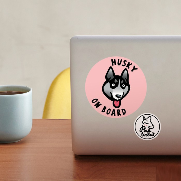 Husky Dog Sticker for Car Bumper Auto Moto Car Body Rear Window