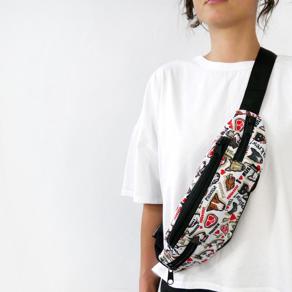 Hip Bag Bull Terrier Gourmet white Hip Bag EBT Psiakrew