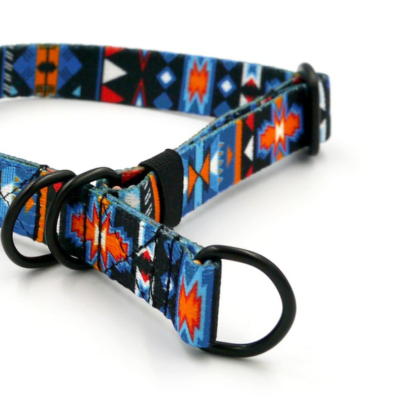 Half-choke collar Sorry Winnetou, 2 cm wide, for small dogs, black extras