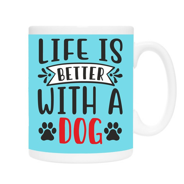 Mug for a dog lover Golden Retriever Life is Better with a Dog Psiakrew