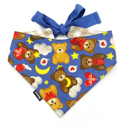 Teddy Bear Psiakrew Bandana, gebundenes Taschentuch, Baumwollschal