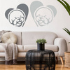Bichon Frise Love Dog wall decal Psiakrew