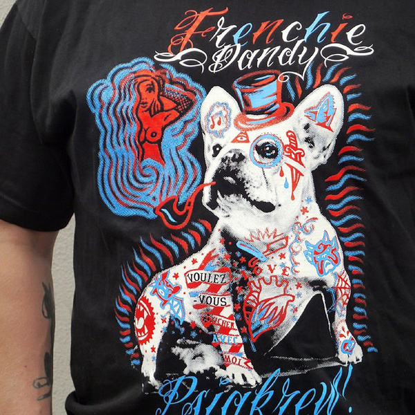 Koszulka męska Pies Bulldog Francuski Dandy Psiakrew