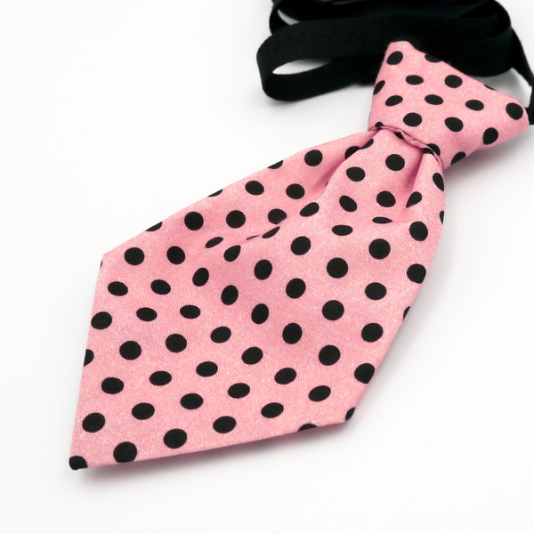 Pink Polka Dot Dog Tie by Psiakrew