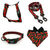 ZUBEHÖRSATZ. Großer Hund. Red Hot Chili Psiakrew - Serie; Halsband, Geschirr, Leine, Bandana