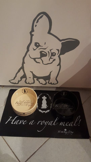 Wandtattoo Hund Frenchie Melancholie Wanddekoration für ein Kinderzimmer für einen Hundeliebhaber