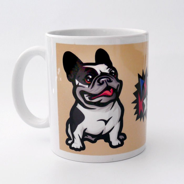 Mug with French Bulldog Mascot