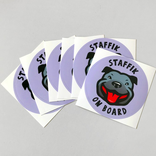 Staffordshire Bull Terrier Dog Sticker for Car Bumper Auto Moto Car Body Rear Window