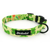Dog Collar Psiakrew Green Frogs 2.5 cm wide, black extras