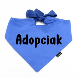 Adopciak Blau Hundehalstuch Psiakrew
