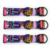 Half-choke collar Crazy Leopard 4 cm wide, medium and big dogs, black extras