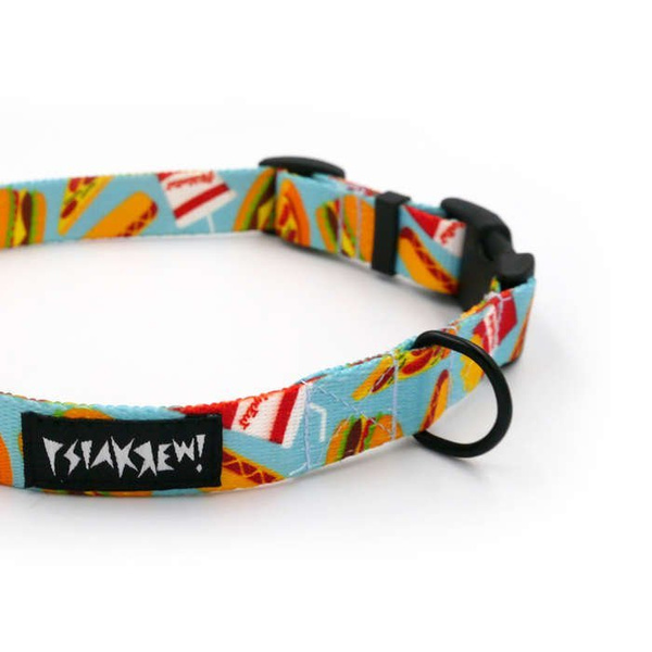 Dog Collar Psiakrew Doggy Foodie, 2 cm 0.78"  wide, for smaller dogs
