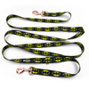 Dog Leash Batdog width 2.5 cm, 1"  wide, pink gold, big snap hook 8 cm