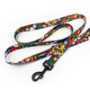 Dog Leash Winter is coming width 2.5 cm, 1"  wide, big black snap hook 8 cm