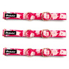 Half-choke collar Piggy in Love Psiakrew, 2.5 cm wide, medium and big dogs, pink golden extras
