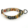 Half-choke collar Forest Treasures, 2.5 cm wide, medium and big dogs, black extras