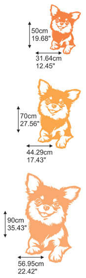 Wall decal Dog -Chihuahua Sister- wall decoration Baby Room Dog Lovers gift idea