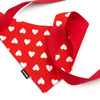 Dog bandana with Hearts pattern Psiakrew handkerchief style to tie around your pet’s neck