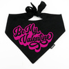 Bandana for Dog Be My Valentine Psiakrew, black bandana scarf