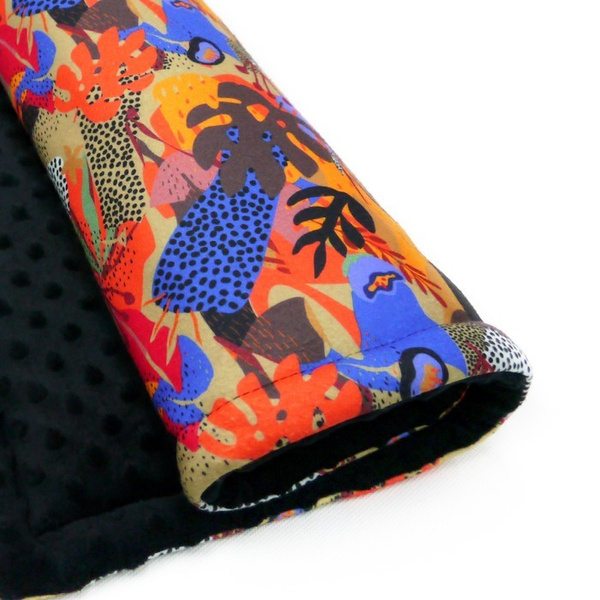 Koc dla psa Kolorowy Gąszcz Psiakrew- mata, pled polar Minky