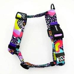 Harness for Dog, Model Crazy Leopard Guard Harness, black extras