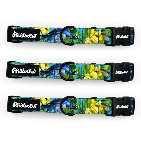 Dog Collar Peacock's Eye Psiakrew, 2 cm 0.78"  wide, for smaller dogs