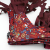 Bandana dla psa z motywem ludowym świątecznym wiązana chusteczka, apaszka bawełniana Winter Folk