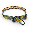 Half-Choke-Halsband für Hund- Ducky Duck, 2,5 cm breit, für mittlere und größere Hunde, schwarze Beschläge