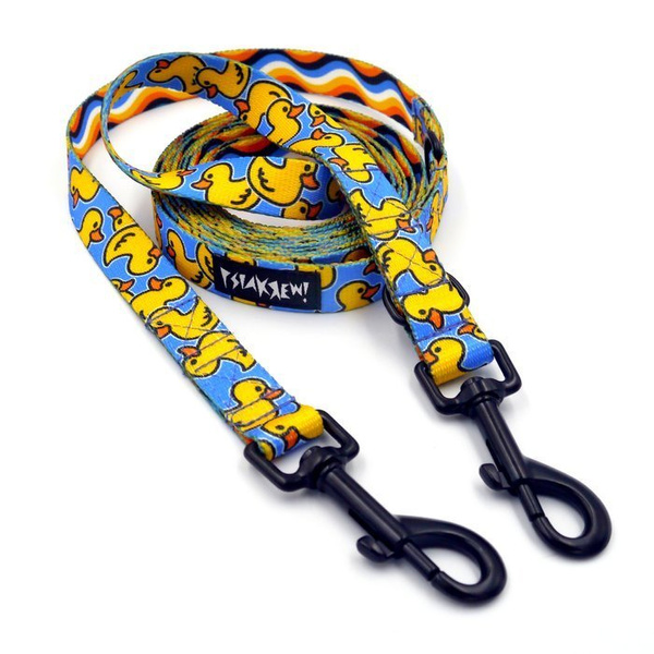 Long Dog Leash Ducky Duck width 2 cm (0.78")  wide, , black snap hook