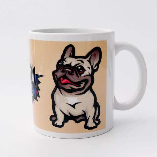 Mug with French Bulldog Mascot