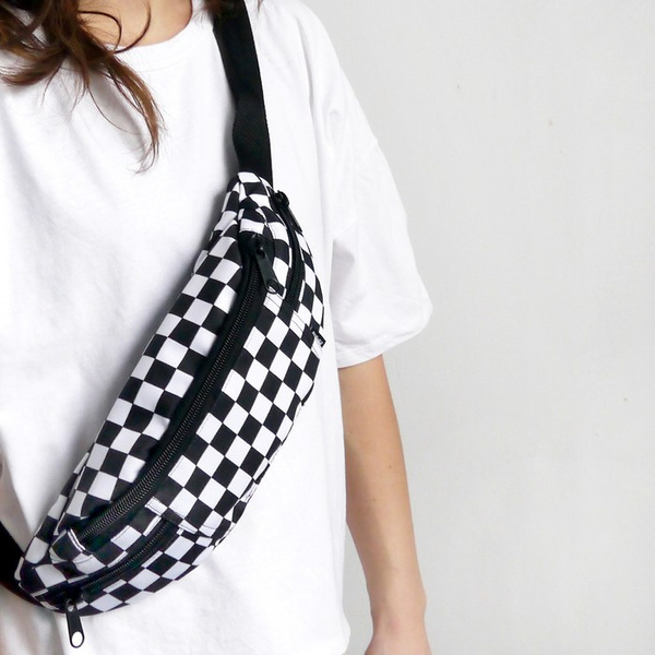 Fanny Pack Hip Bag Checker, Bum Bag Psiakrew, checker print