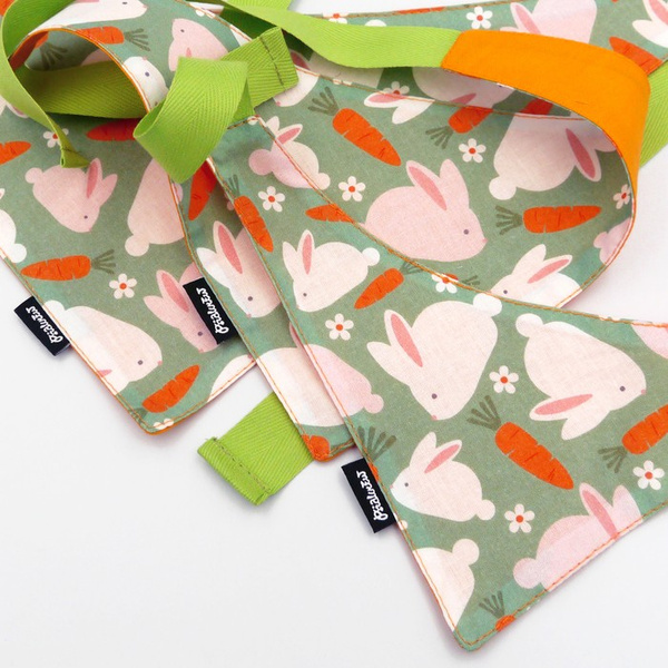 Dog Bandana Catch the Bunny Psiakrew handkerchief style to tie around your pet’s neck