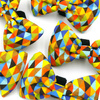 A colorful bow tie for a Dog, Cat, Pet fastened to the collar Psiakrew