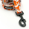 Dog Leash Foxy Lady width 2.5 cm, 1"  wide, big black snap hook 8 cm