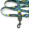 Long Dog Leash Peacock's Eye Psiakrew width 2 cm (0.78"), black snap hook 7 cm (3,15")