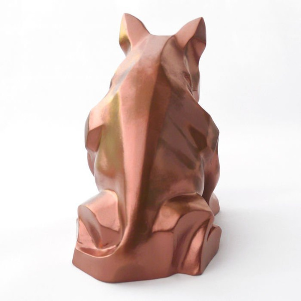 Sculpture Bull Terrier Copper Dog