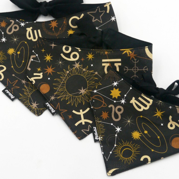 Dog Bandana Zodiac Psiakrew handkerchief style to tie around your pet’s neck