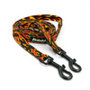 Hundeleine, lang, abnehmbar, verstellbar Dog On Fire Psiakrew, Breite 2 cm, Karabiner schwarz 7 cm