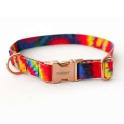 Obroża dla Psa Regulowana Tie Dye, wąska 2 cm, dla mniejszych psów i szczeniaków